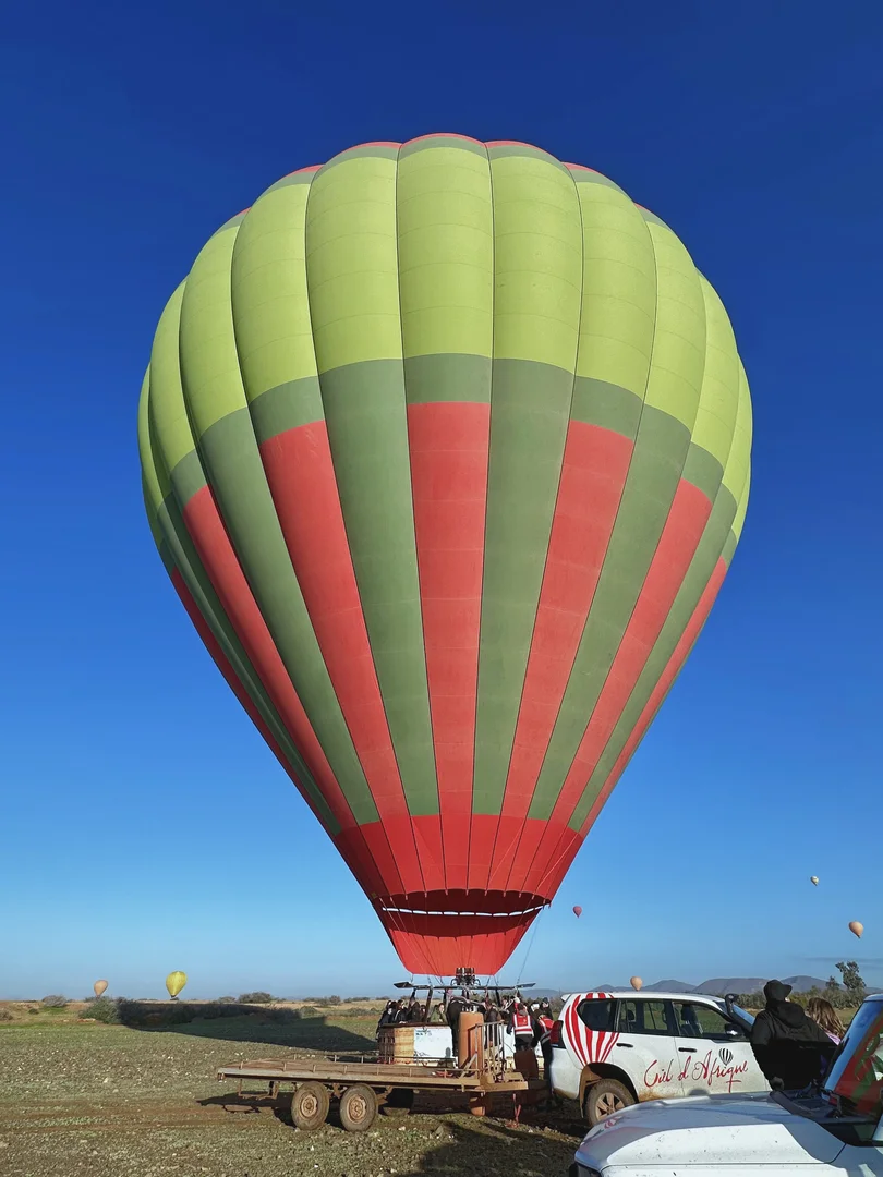 Ballon voordat we gaan vliegen